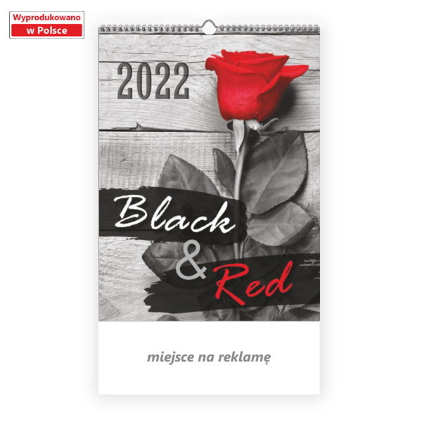 Kalendarz 7-planszowy - Black and Red
